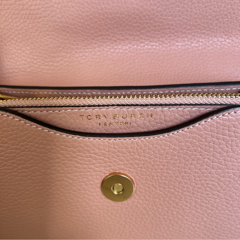 NWT Tory Burch Britten Mini Top Handle Leather Crossbody Bag Pink Moon - Picture 13 of 16